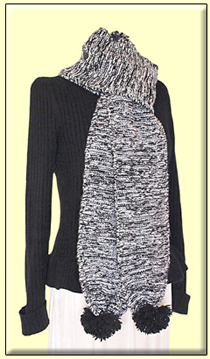 Great hand knitted scarves